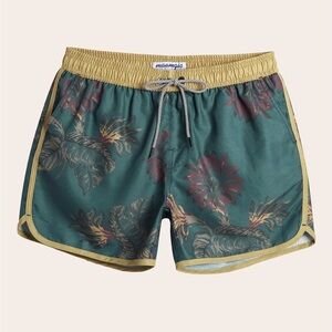Maamgic Men’s ChinoWave Floral Print Swim Trunks